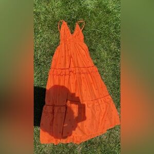 FARM RIO ORANGE DRESS RARE